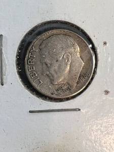 3 US SILVER DIMES 1960-D 1963-D 1964-D