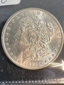 1885-O MORGAN SILVER DOLLAR UNC