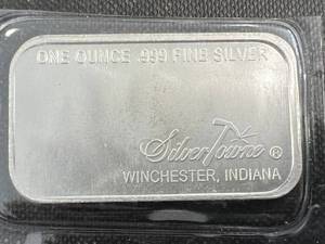 1 TROY OZ .999 FINE SILVER BAR PROSPECTOR SEALED