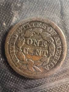 1848 US BRAIDED HAIR LARGE CENT