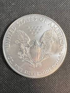 2018 AMERICAN SILVER EAGLE 1 TROY OZ .999 FINE SILVER