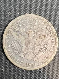 1895 US BARBER HALF DOLLAR VG10 OR BETTER
