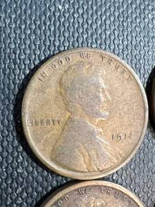 6 EARLY WHEAT CENT 1914 1915 1915-D 1916 P-D-S