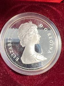 1984 CANADA PROOF SILVER DOLLAR IN ORIGINAL PACKAGING
