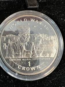 1994 PROOF GIBRALTAR EISENHOW 1 CROWN IN ORIGINAL PACKAGING