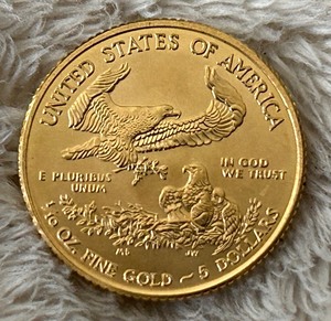 2017 U.S. $5 Gold Eagle Coin -- 110oz Fine Gold