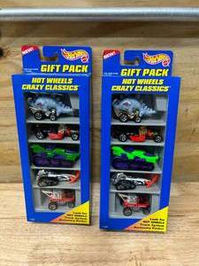 lot 27 image: Hot Wheels Lot of 2- Gift Packs Crazy Classics 17490