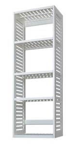lot 18 image: ALLEN  ROTH Hartford 24-in W x 16-in D x 76-in H White Tower