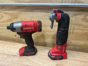 lot 52 image: CRAFTSMAN CMCF800 14 Cordless Impact Driver and CMCE500 Cordless Oscillating Tool (Tools Only)