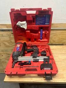 lot 55 image: POWERS TRAK-IT C5 Nail Gun with Case, 1 Battery and Charger