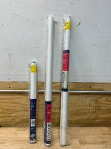 lot 85 image: LEVOLOR Lot of 3- 37-in x 78-in Cream Blackout Cordless Roller Shades