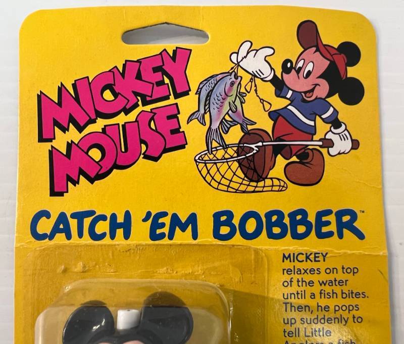 Vintage 1994 Mickey Mouse Catch 'Em Bobber Zebco NIB