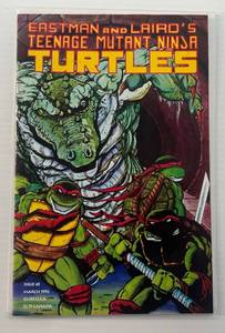 lot 34 image: 1992 Eastman And Lairds Teenage Mutant Ninja Turtles Comic Book (Carded In Protective Sleeve)