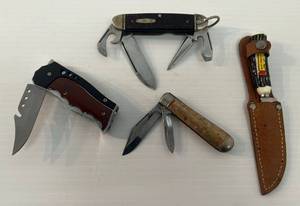 lot 45 image: Group Of Pocket Knives Some Vintage