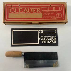 lot 59 image: 1979 Taylor & Ng Cleaver With Original Box