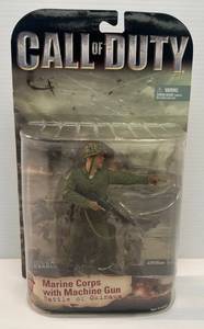 lot 63 image: 2008 Mcfarlane Toys Call Of Duty Marine Corps With Machine Gun Battle Of Okinawa Action Figure NIB