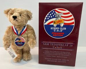 lot 70 image: Steiff Club USA Premiere Edition Sam Teddy Bear 28 Tag # 00448
