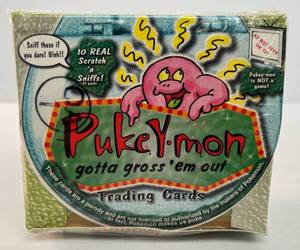 lot 74 image: 2000 Pukey-Mon Sealed Trading Cards Box Set 36 Pack