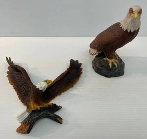 lot 99 image: Eagle Figurines