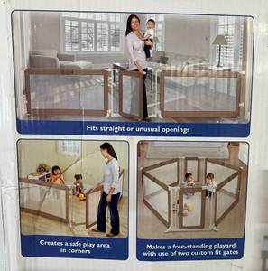 lot 110 image: Summer Brand Custom Fit Walk-Thru Gate  Extends To 141 NIB