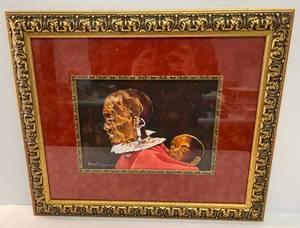 lot 121 image: 20 12 x 25 Framed Arther Dillard Original Watercolor Artist Signed Almost Home
