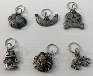 lot 157 image: Unique Pewter Dog Tags