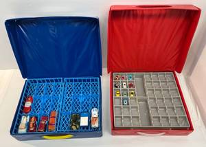 lot 192 image: Micro Minis Collectors Case With Some Cars And 48 Car Case With Some Cars