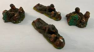 lot 217 image: Group Of J.H. Miller 1950s Chalkware U.S. Army WWII Figures Signed And Dated (Chipping Present As Expected )