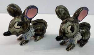lot 230 image: Vintage Ceramic Mice Salt And Pepper Shakers 2 34 T x 3 34 W