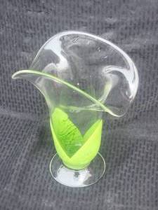 lot 143 image: Studio Art Glass Blown Trumpet Vase