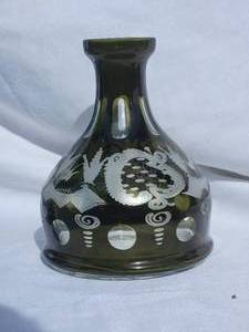 lot 116 image: Bohemian Green Moser Czech Decanter