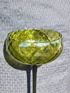 lot 24 image: Long Stemmed Green Compote Dish