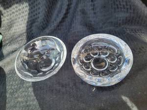 lot 178B image: Orrefors Coin Dot Candy Bowls, signed