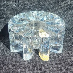 lot 36 image: Vintage West German Art Crystal Glass Pedestal by bel Mondo
