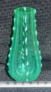 lot 115A image: Vintage Bohemian Studio Art Glass - Neon Green