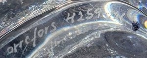 lot 179A image: Orrefors Fine Crystal Candy Nut Bowl - 4259-121