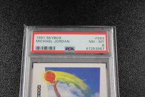 1991-92 Skybox Michael Jordan #583 PSA 8