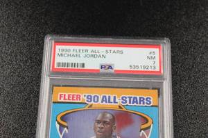 1990-91 Fleer All Stars Michael Jordan #5 PSA 7