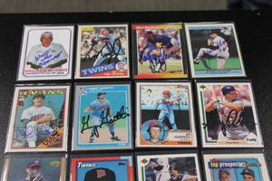 Minnesota Twins In Person Autograph Lot  16 Autograph Cards