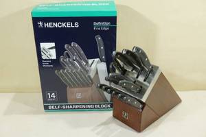 J.A. Henckels Definition 14-Pc. Self-Sharpening Knife Block Set