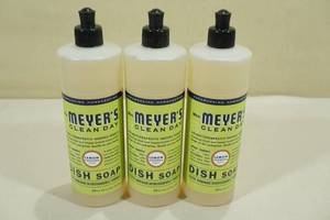 3 Bottles Mrs. Meyers Dish Soap