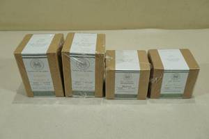 4 Begonia & Bench Candles -Lemon Verbena, Ginger Tea, Morning Blend, Mint Twist