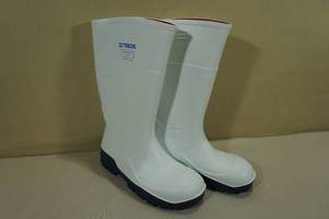 Treds Steel Toe Poly Rain Boots -Mens Size 6, White