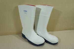 Treds Steel Toe Poly Rain Boots -Mens Size 10, White