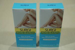 2 Surgi Invisi-Bleach Face and Body Hair Bleaching Cream