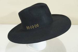 Universal Thread Adjustable Black Hat with Accents