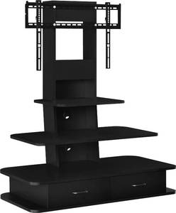 Ameriwood Home Galaxy 70 TV Stand with Mount -Black