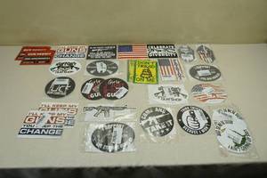 lot 57 image: Assorted Pro Gun Stickers
