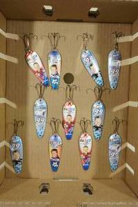 lot 61 image: NASCAR Theme Fishing Spoons