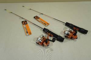 lot 63 image: 2 Celsius Ice Fishing Rods and Reels